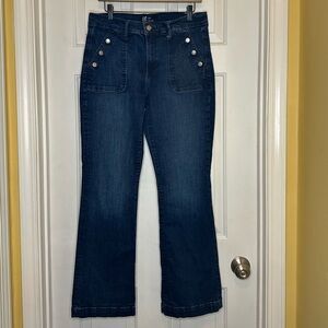 GAP Dark Blue Mini Boot Jeans 14/32
